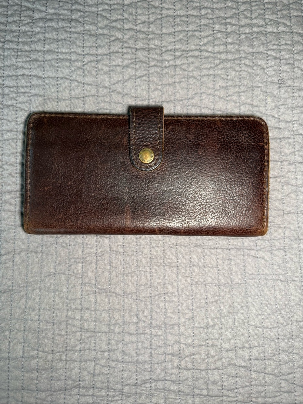 Portland Leather Dark Brown Leather Snap Wallet